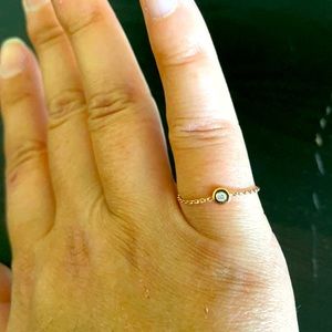 14K rose gold w/genuine diamond ring 💍